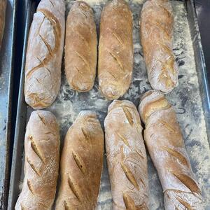 Fresh baked bread, ready for tonight's meals. 
#georgesrivereats #lockdowndinners #lockdownmeals #freshbread #homemadebread